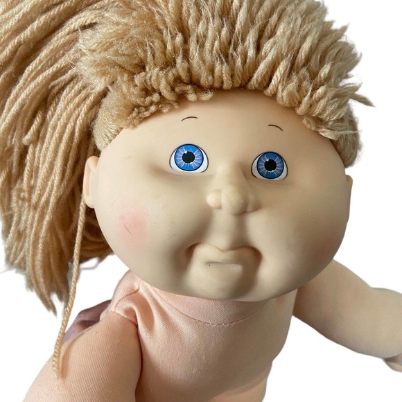 First Edition Hasbro Cabbage Patch Kids 1990 Blond Hair Blue Eyes - Picture 10 of 11